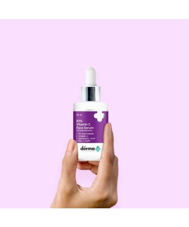 Derma Cos 10% Vitamin C Face Serum - Radiance Boosting with Niacinamide & Hyaluronic Acid - 30ml - Buy Online on GoSupps.com