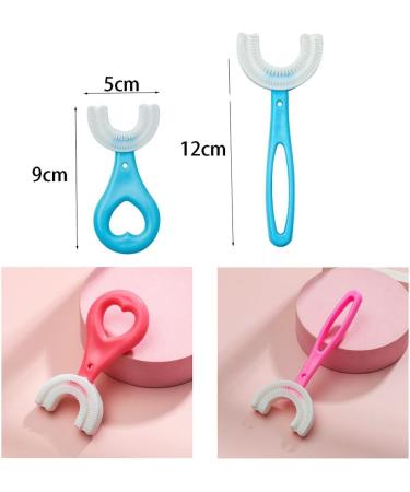 Buy Washable U-Shape Kids Toothbrush - Ergonomic Silicone Head Safe Whole Mouth Massaging for Children | International Shipping - Buy Online on GoSupps.com