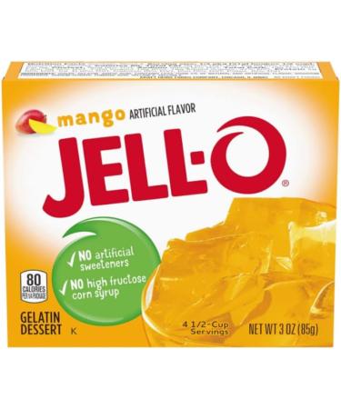 Jell-O Gelatin Powder | Pick N Mix | Create Custom Jelly Combo with 5 Available Flavours - Banana Cream Watermelon Strawberry Banana Peach and Mango | American Jelly | Pack of 4 85 g (Pack of 4) - Buy Online on GoSupps.com