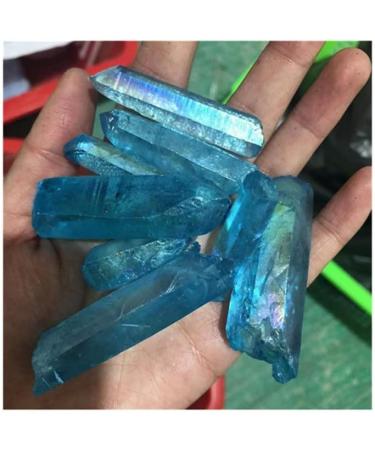 Natural Crystal Rough Natural Blue Aura Clear Quartz Raw Specimen Crystal Stone for Home Decoration - Stones - - (Color: Pink Size: 40-70mm) - Buy Online on GoSupps.com