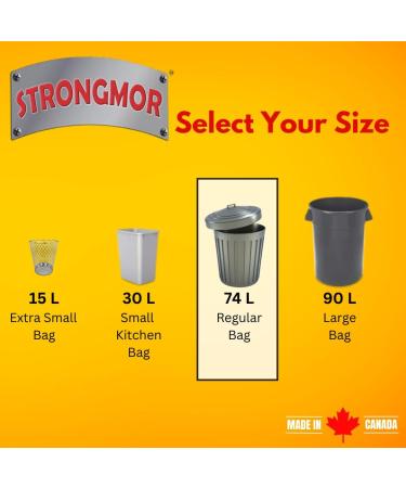 Strongmor Garbage Bags Roll 26x36 40Pk (Pack of 3) - Buy Online on GoSupps.com
