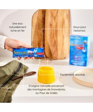 Ferrotone Iron Rich Water Iron Based Food Supplement Original Flavor Your Vitality and Immunity Naturally 28 - Buy Online on GoSupps.com