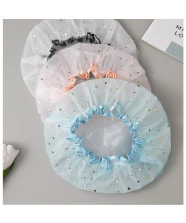 Waterproof Reusable Shower Cap for Women & Girls - LFRNZS Bath Cap for Long, Short, Curly Hair - Buy Online on GoSupps.com