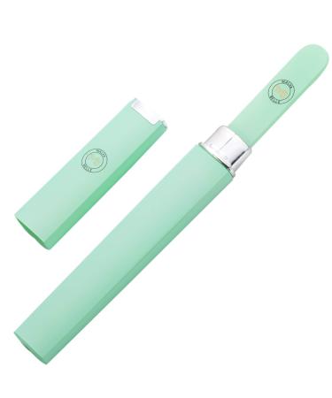 Best Crystal Glass Nail File Long Lasting Double Sided Tempered Glass File Professional Salon Manicure/Pedicure Filing Tool for Natural Nails - Womens Stocking Fillers - Pastel Green (2 mm) Pastel Green 2mm