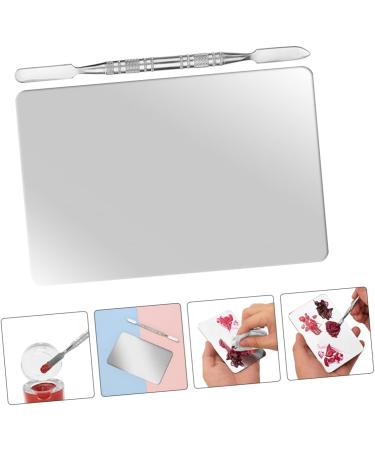 SMASOLO Palette de Maquillage Inox Portable avec Spatule pour M lange de Couleurs pour Pigments Fond de Teint et Vernis Ongles Compacte et L g re pour Usage Professionnel et Voyage - Buy Online on GoSupps.com