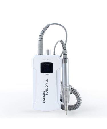 35000 RPM Professional Nail Drill Machine Portable Electric Efile Drill for Shaping Buffing Removing Acrylic Nails Gel Nails Manicure Nail Buffer Manicure Pedicure White