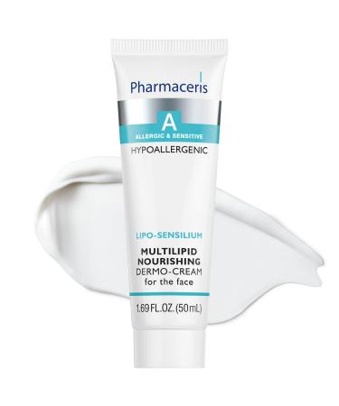 Pharmaceris Nourishing Lipid Face Cream with Emollients & Niacinamide - Supports Skin's Barrier Moisturizes & Soothes Rich Cream for Dry Sensitive & Allergy-Prone Skin LIPO-SENSILIUM 1.69 fl oz