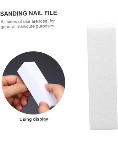 Housoutil Nail Sanding Block Nail Files Sand Paper Nail Sanding Buffer Double Sided Nail Files Toenail File Finger Nail Files Nail Files Board Sandpaper White Pedicure Baby - Buy Online on GoSupps.com