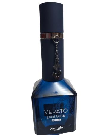Verato Men Eau de Parfum (EDP) 3.4 FL. Oz Perfume with Men s Perfume with Notes of Lemon Lime Bergamot Star Anise Olive Blossom Guaiac Wood Leather Tobacco Vanilla Tonka Bean Unboxed