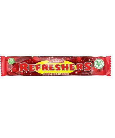 Refreshers Cherry Cola Flavour Chew Bar 18g - Cherry Cola Flavour Chew Bar with a Sherbet Centre (60 Bars(Full Box)) - Buy Online on GoSupps.com