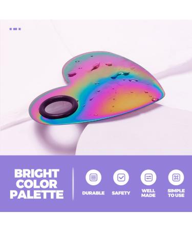 FOMIYES Nail Color Mixing Palette - Metal Acrylic Mini Makeup Mixing Plate for Perfect Nail Art | International Shipping Available - Buy Online on GoSupps.com