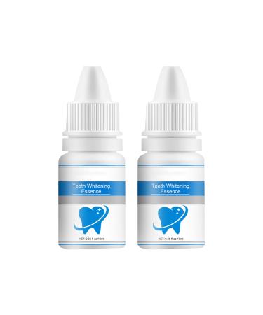 2pcs Teeth Brightening Beauty Teeth Liquid Clean Improve Yellow Teest Fluid Fluid Spots dirt yellow teeth and white teeth 20ml perfume PARFUM Clean Skin (1 Pack) White
