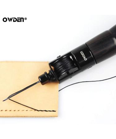 OWDEN Professional Leathercraft Stitch Awl Tool Set with Speedy Stitcher - Leather Sewing Awl for Belt, Canvas, Fabric, and Bag Repair (3 Thread Colors) - Buy Online on GoSupps.com