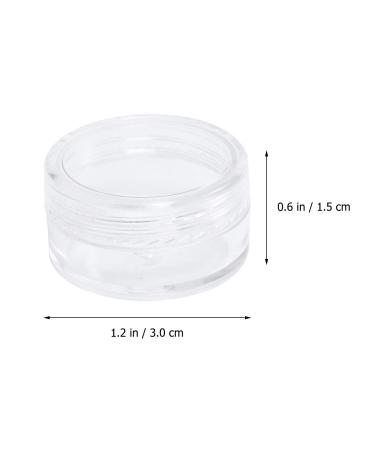 Frcolor 5g 5ml Empty Plastic Round Cosmetic Containers with Lid - 50pcs Transparent Clear - Ideal for Travel & DIY - Buy Online on GoSupps.com