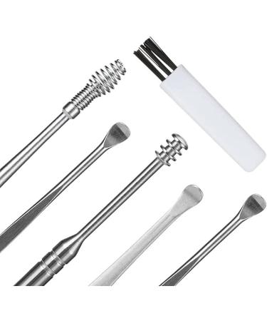 Spring Ear Wax Cleaner Tool Set - 6pcs Ear Pick & Earwax Removal Kit - Buy Online on GoSupps.com