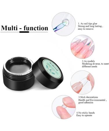 Solid Nail Tip Gel Quickly Extend Nails Transparent Soak Off UV Glue Nail Art Gel Polish Varnish Function Gel Nail Accessories| | - - (Color: 1PC Patch Adhesive Style A) - Buy Online on GoSupps.com