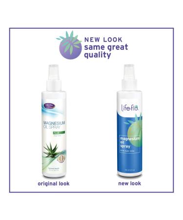 Life-flo Magnesium Oil Spray with Aloe Vera - 8 oz | Natural Muscle Relief & Skin Moisturizer - Buy Online on GoSupps.com