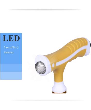 Walkers for Seniors Elderly Crutches Non-Slip 3 Foot Sucker Base Walking Sticks Telescopic Cane with LED Flashlights for Different Terrains Trips rollator Walker Durable Mobility Aid Interesting Gold - Buy Online on GoSupps.com