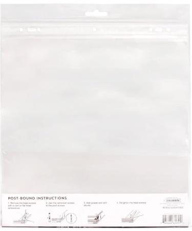 Colorbok 12x12 White Page Protectors - Pack of 10 | High-Quality Scrapbook Inserts - Buy Online on GoSupps.com