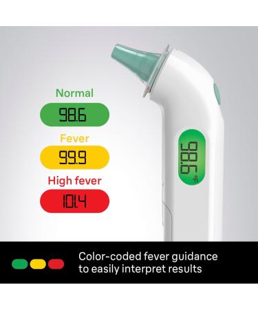 Braun ThermoScan 4 Digital Ear Thermometer | Accurate Fever Guidance for Babies Toddlers & Adults | IRT3515 - Buy Online on GoSupps.com