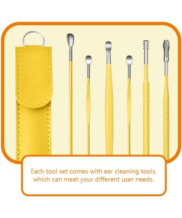 Ear Wax Removal Kit - Ear Pick & Curette Set with Leather Case - Buy Online on GoSupps.com
