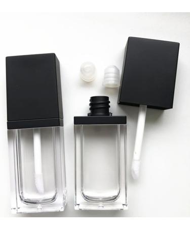 CLISPEED Lot de 5 Tubes de Gloss L vres Plats Carr s 8-10 Ml Noirs Flacons Transparents Rechargeables pour Gloss Liquide Huiles L vres Format L ger et Pratique pour Usage Mobile - Buy Online on GoSupps.com