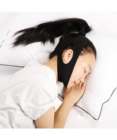 Anti snoring Chin Guard Adjustable Strap Snore Stopper Chin Strap CPAP mask snoring Solution Device no Snore Better Sleep with Snore Stop Belt Anti-snoring Mouth Piece Solution act Dry Mouth.