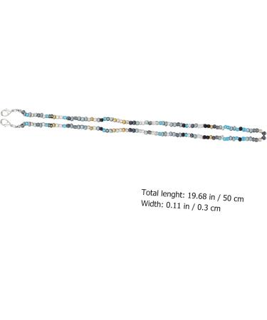 Shop Minkissy 6-Piece Glasses Mask Chain Set | Lanyard & Beads for Face Masks - Durable & Stylish 50cm Length - Buy Online on GoSupps.com