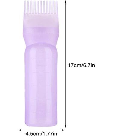 Root Comb Applicator Bottle Hair Dye Applicator Brush Applicator Bottle For Hair Root Comb Color Applicator Bottle With Graduated Scale Purple - Buy Online on GoSupps.com