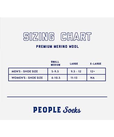 People Socks Merino Wool Crew Socks 4-Pack - Arch Support, Made in USA - Large 71% Premium Blend - Charcoal Black, Navy, Brown (2x Large, 2x Large 2) - Men's Women's - Buy Online on GoSupps.com