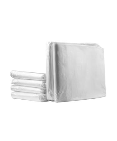 50 Pack Clear Storage Bag Trash Can Liner White Garbage Bag Trash Bag Large Trash Can Liner 90x70x0.1cm As Shown