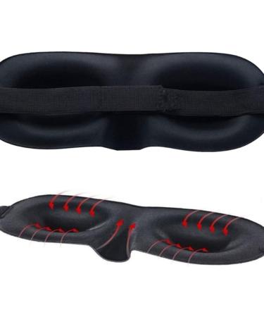 3D Black Sleep Mask - Light Blocking Night Sleeping Eye Mask (1 Count) - Buy Online on GoSupps.com