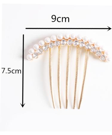 FRCOLOR Hair Pin Hair Accessories for Women Jewel Hair Comb Flower Decoration Hair Comb for Prom Hair Accessories for Women Pearl Hair Comb Hair Comb with Rhinestone Hair Fork Bride - Buy Online on GoSupps.com