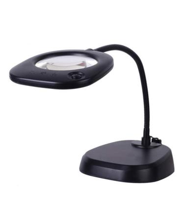 Glass Large Desktop with LED Light 10 Times Glass Optical Glass High-Definition Old Desktop Reading Electronic Inspection Drawing Surveying Good Times