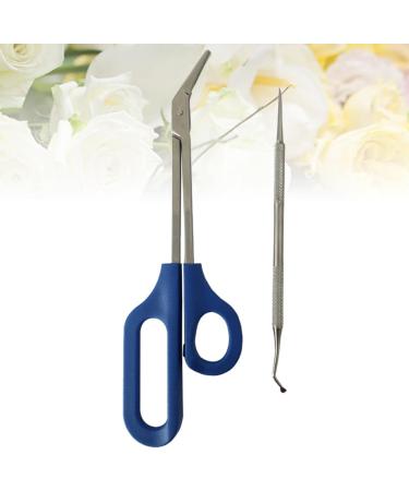 Ipetboom 1 Set Nail Trimmer Daily Life Best Drill Bits for Stainless Steel Silver Color Nail File Manicure Kit Everyday Dal for a Friend Nail Kits Nail Set Long Handle Pregnant Woman 20x5.5cm Silver - Buy Online on GoSupps.com