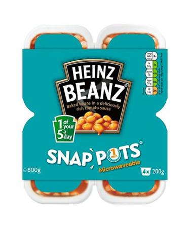HEINZ Heinz Beanz Snap Pot 4 x 200 g