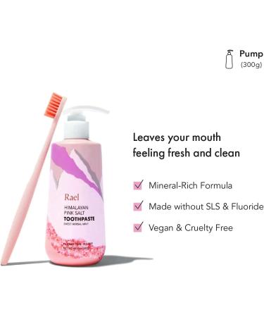 Rael Himalayan Pink Salt Toothpaste - Natural Vegan Oral Care for Fresh Breath, 10.58 oz Pump - Buy Online on GoSupps.com