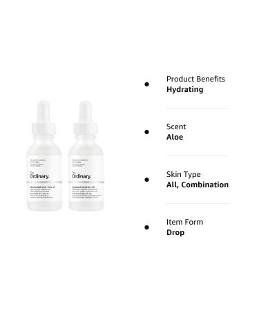 Hyaluronic Acid 2% + B5 & Niacinamide 10% + Zinc 1% Bundle - 30ml Face Care Set - Buy Online on GoSupps.com