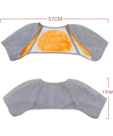 Microwavable Shoulder Warmer Neck Heat Pad & Massager | Double Shoulder Support Brace for Pain Relief - Shop Now - Buy Online on GoSupps.com
