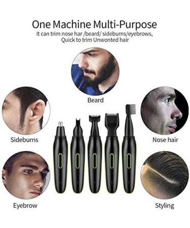 5-in-1 USB Rechargeable Eyebrow & Facial Hair Trimmer - Waterproof Perfect for Home Travel & Commuting - Shop Now - Buy Online on GoSupps.com