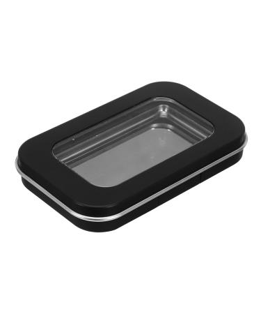 Palette de Maquillage Vide Portable avec Bo te Noire Mate Palette L vres Transparente DIY avec Plateau Magn tique Amovible Organiseur Cosm tique de Voyage pour L vres et