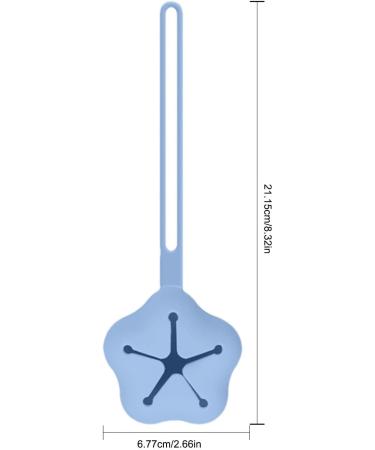 Kaxenig Silicone Pacifier Cover & Holder Case | Pentagram Shape Baby Pacifier Box with Lanyard - Blue - Perfect for Diaper Bags - Buy Online on GoSupps.com