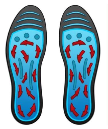 (Men Size 8-10) HealthmateForever Acupressure Dynamic Glycerine Liquid Best Pain Relief Foot Insoles for Sore feet  Therapeutic Massaging Insoles Relax feet  Help Improve Circulation