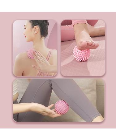 Pink Trigger Point Presser Fascia Ball - Massage Device for Muscle Pain & Tension Relief | Suction Cup Handle & Pink Hedgehog Ball - Buy Online on GoSupps.com