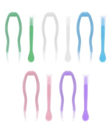 Luxylelei Colorful contact lens remover and insert tool -Set 5PCs Servant contact -twin -petting soft tip contact Applicator for the contact lens