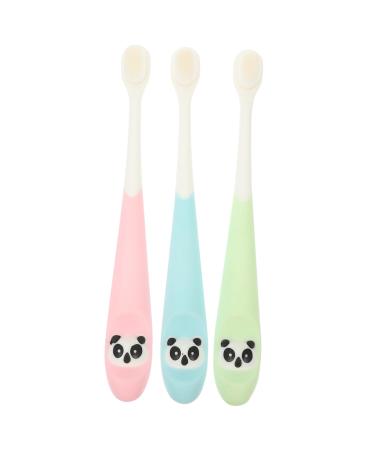 Beavorty 3st travel toothbrush for children toothbrush with soft bristle training toothbrush for toddlers travel toothbrushes for children toothpaste daily use ABS baby