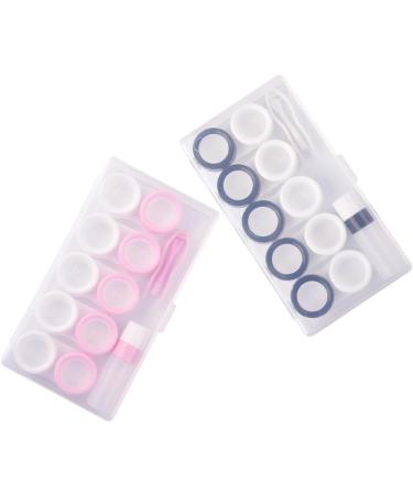 Buy Healvian 4 Sets Storage Box for Colored Contact Lenses - Portable Contact Lens Case & Tweezers - International Shipping Available - Buy Online on GoSupps.com