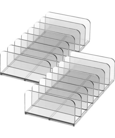 Beaupretty 2pcs Eyeshadow Tray Storage Box - Clear Cosmetics Organizer with Divided Sections for Palettes & Lipstick Display - Buy Online on GoSupps.com