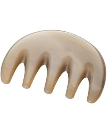 Magiclulu Five tooth massage comb Head massage comb Manual scalp massage devices Massage head body acupuncture massage comb Gua Sha stone acupuncture massage tool massage brush 8.5x5.5cm As shown