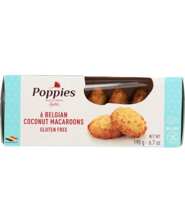 Poppies The Original Traditional Macaroons, Coconut, 6.7 Ounce